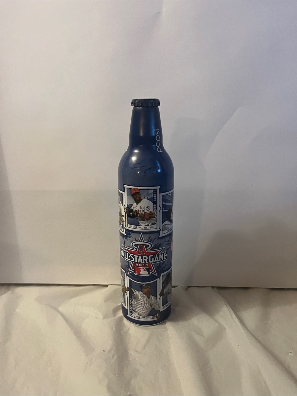 collectible 16oz aluminum Pepsi bottle commemorates the 2010 MLB All-Star Game